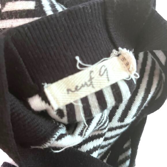 Neuf 9 geometric print sweater knit unisex overalls - Picture 8 of 8